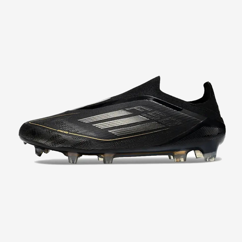 Adidas F50 Elite Laceless FG Dark Spark - Noir/Argenté/Doré