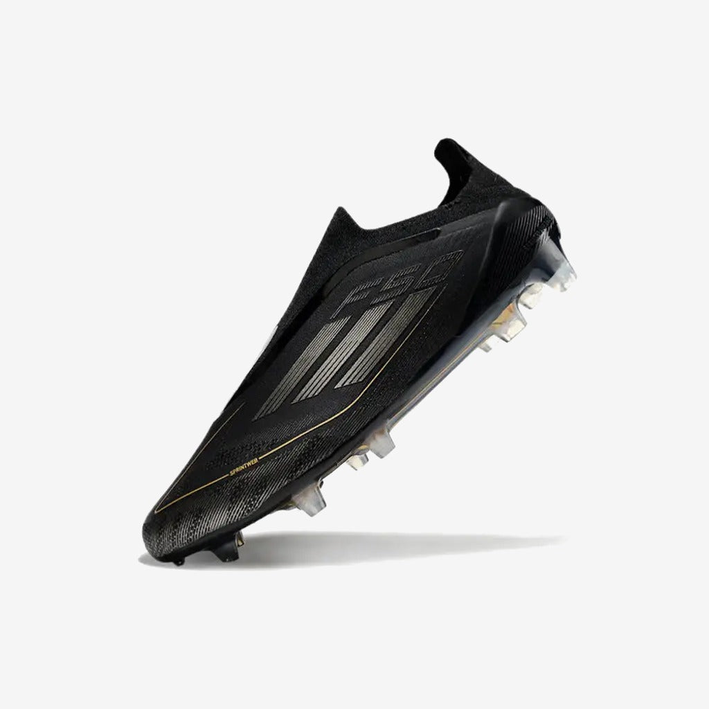 Adidas F50 Elite Laceless FG Dark Spark - Noir/Argenté/Doré