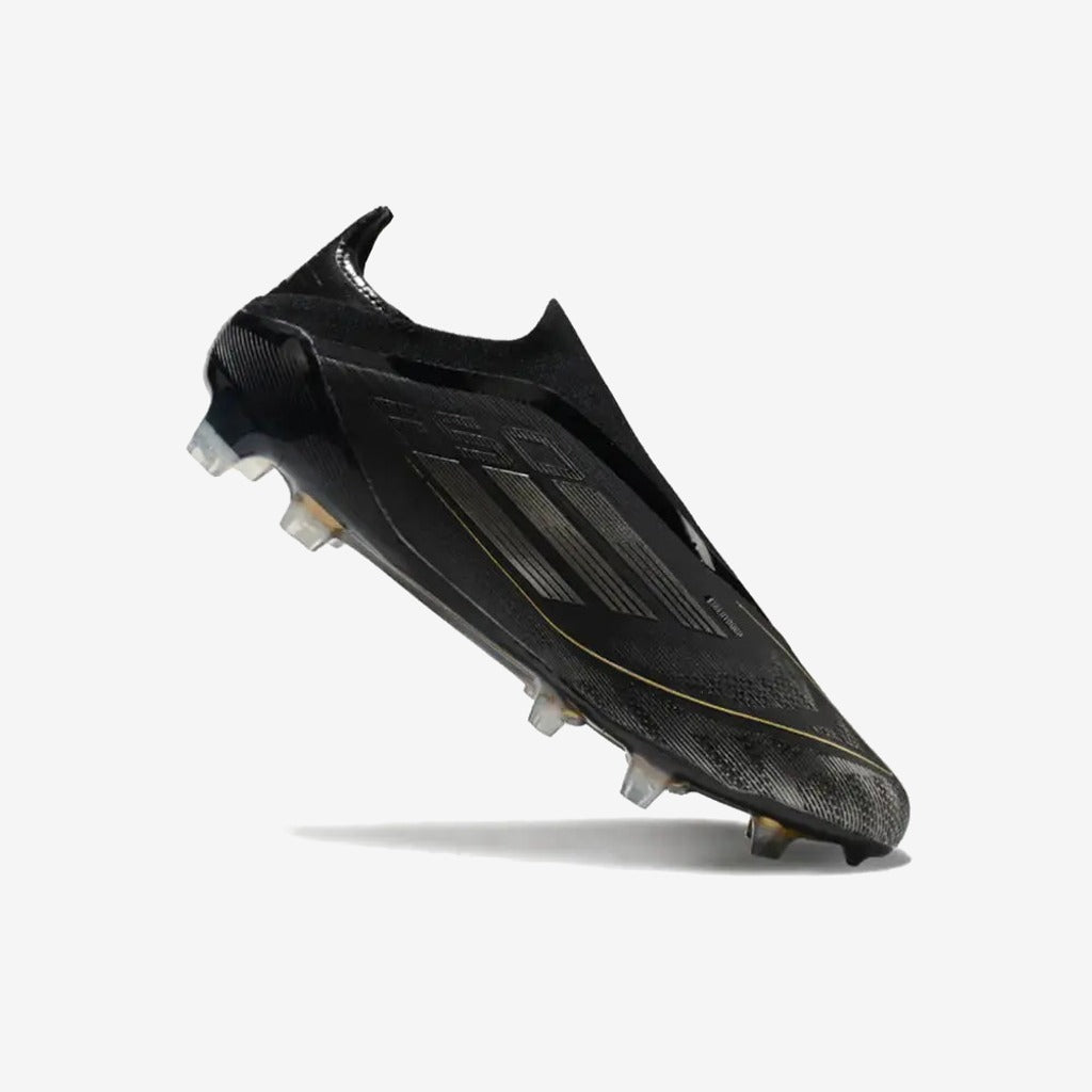 Adidas F50 Elite Laceless FG Dark Spark - Noir/Argenté/Doré
