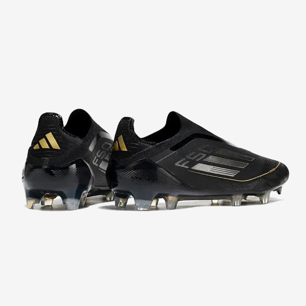 Adidas F50 Elite Laceless FG Dark Spark - Noir/Argenté/Doré