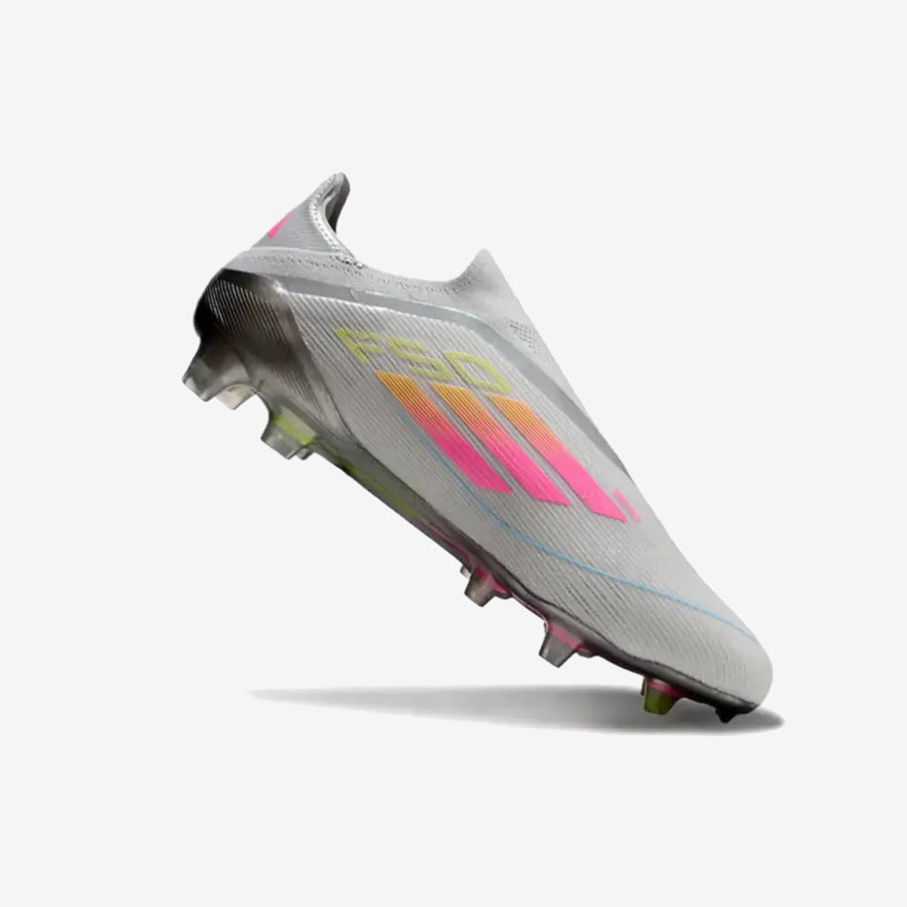 Adidas F50 Elite Laceless FG Gris/Rose/Jaune
