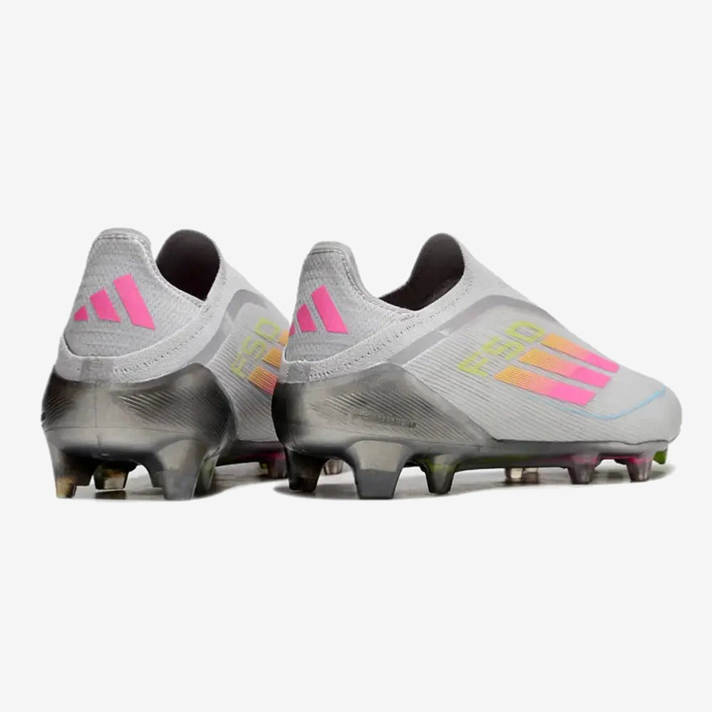 Adidas F50 Elite Laceless FG Gris/Rose/Jaune