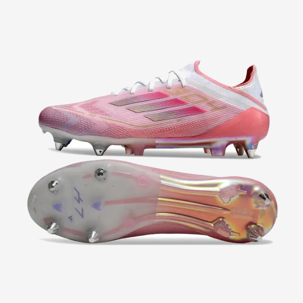 Adidas F50 Elite SG Lamine Yamal 304 - Rose clair/Purple Glow/Lite Pink ÉDITION LIMITÉE
