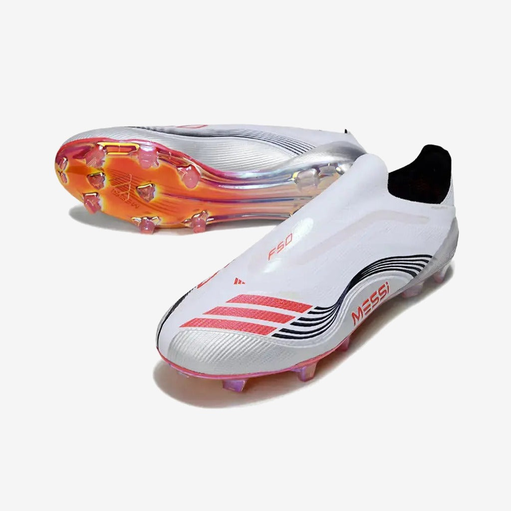 Adidas F50 Elite Laceless FG - Messi Prestig10 - Blanc/Noir/Rouge