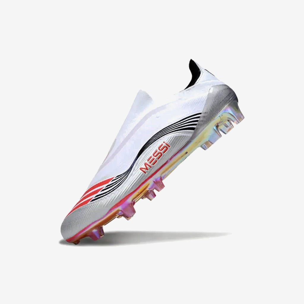 Adidas F50 Elite Laceless FG - Messi Prestig10 - Blanc/Noir/Rouge