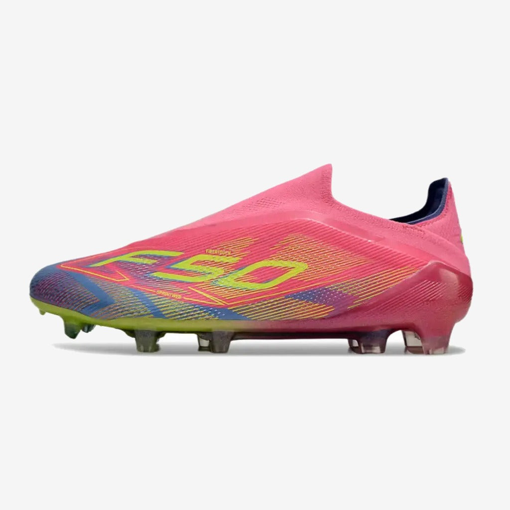 Adidas F50 Elite Laceless FG Mystic Victory - Lucid Pink/Lucid Lemon/Blue Fusion