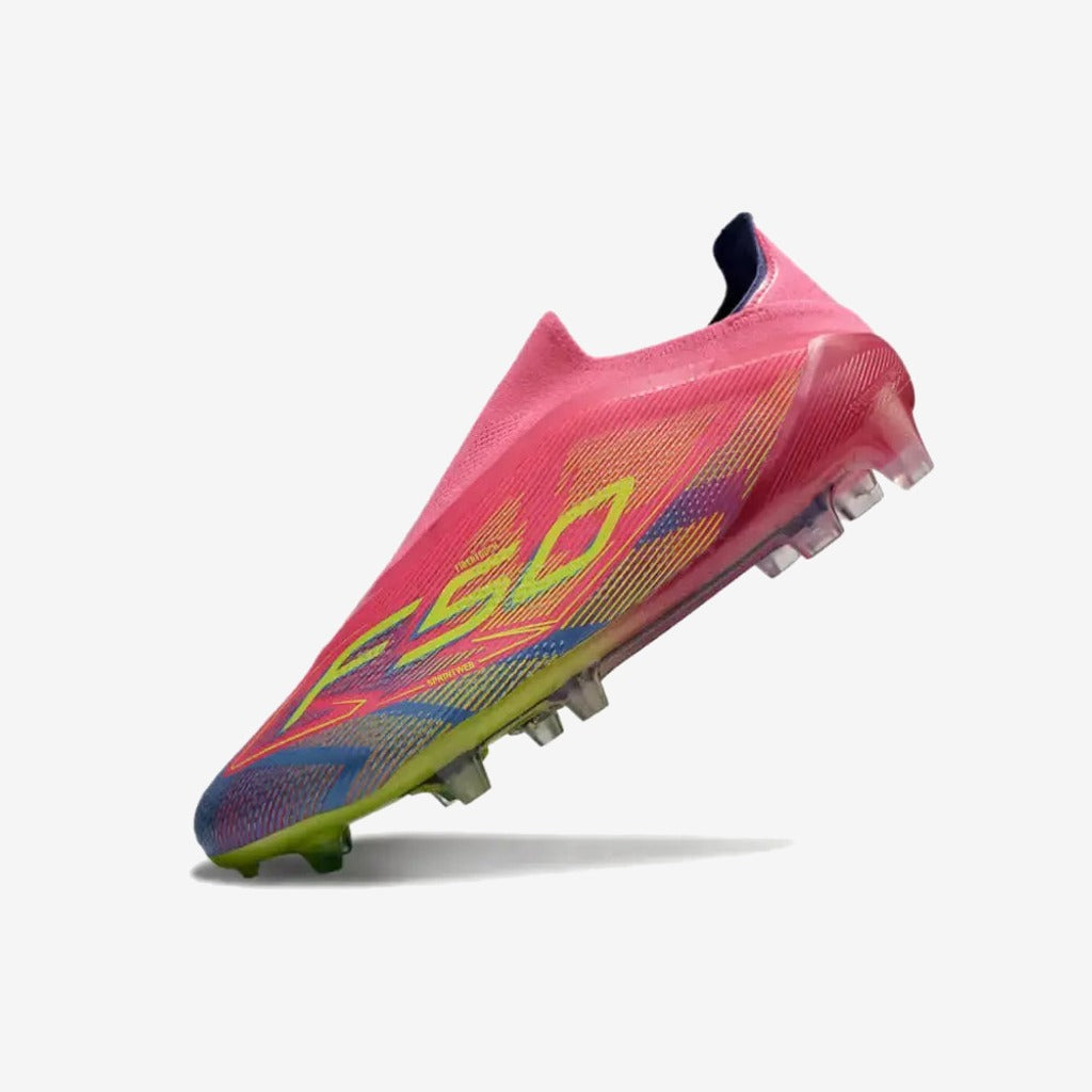 Adidas F50 Elite Laceless FG Mystic Victory - Lucid Pink/Lucid Lemon/Blue Fusion