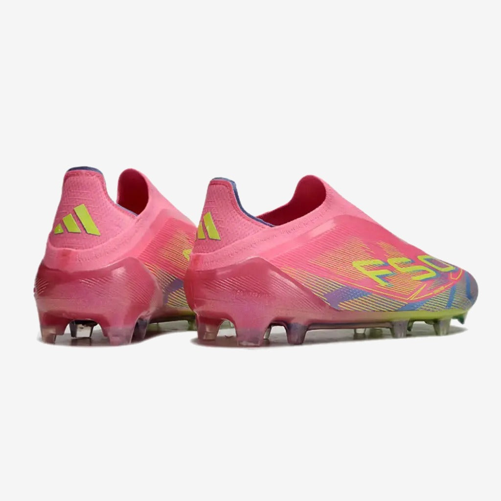 Adidas F50 Elite Laceless FG Mystic Victory - Lucid Pink/Lucid Lemon/Blue Fusion