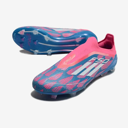 Adidas F50 Elite Laceless FG Reemergence - Bleu/Blanc/Rose