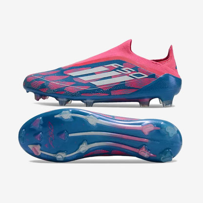 Adidas F50 Elite Laceless FG Reemergence - Bleu/Blanc/Rose