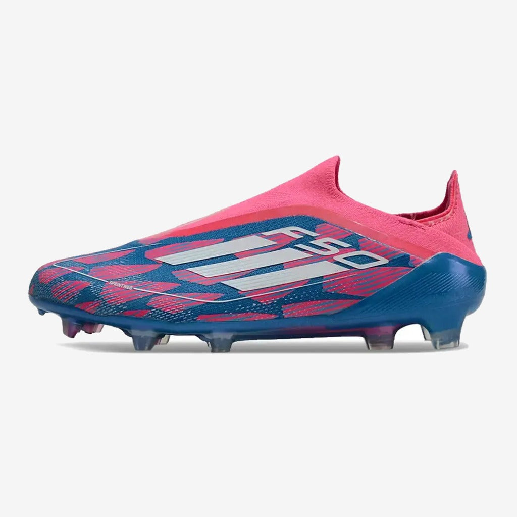 Adidas F50 Elite Laceless FG Reemergence - Bleu/Blanc/Rose