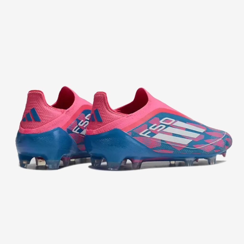 Adidas F50 Elite Laceless FG Reemergence - Bleu/Blanc/Rose