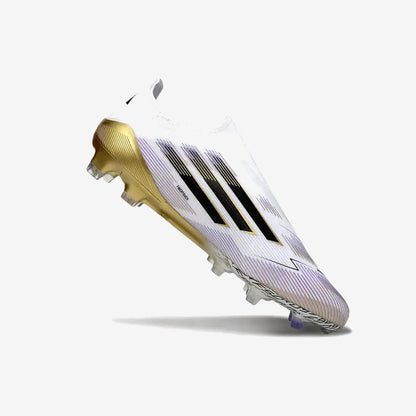 Adidas F50 Elite Laceless FG Road to Glory - Blanc/Noir/Doré