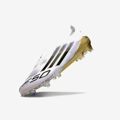Adidas F50 Elite Laceless FG Road to Glory - Blanc/Noir/Doré