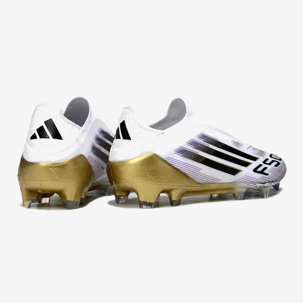 Adidas F50 Elite Laceless FG Road to Glory - Blanc/Noir/Doré