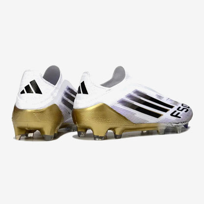 Adidas F50 Elite Laceless FG Road to Glory - Blanc/Noir/Doré