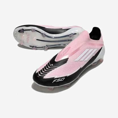 Adidas F50 Elite Laceless FG - Rose/Noir/Blanc