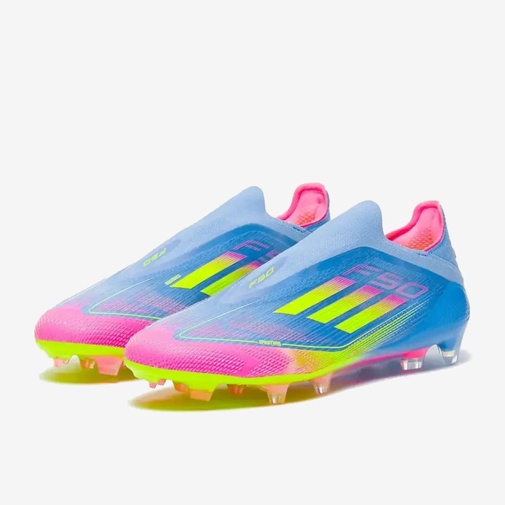 Adidas F50 Elite Laceless FG Celestial Victory - Blue Fusion/Lucid Lemon/Lucid Pink