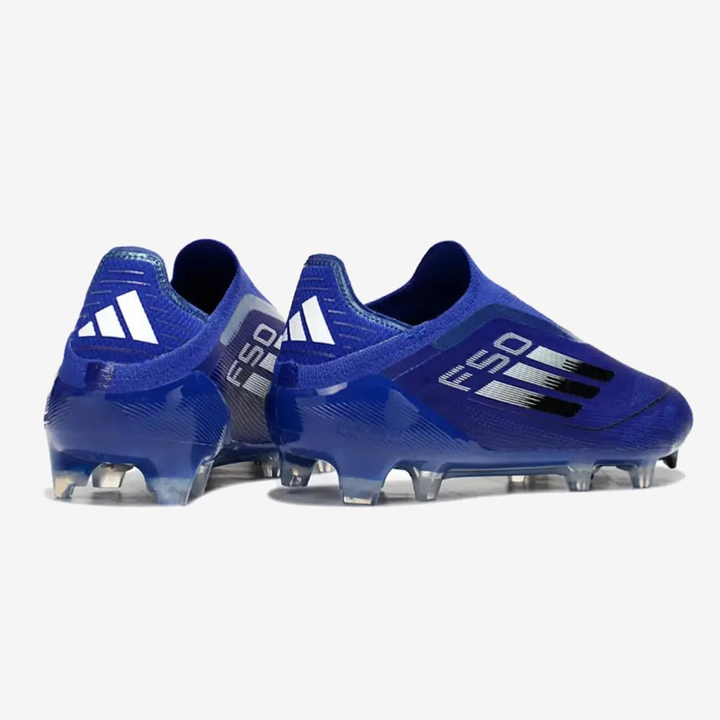 Adidas F50 Elite Laceless FG - Bleu/Noir