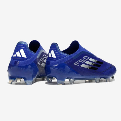 Adidas F50 Elite Laceless FG - Bleu/Noir