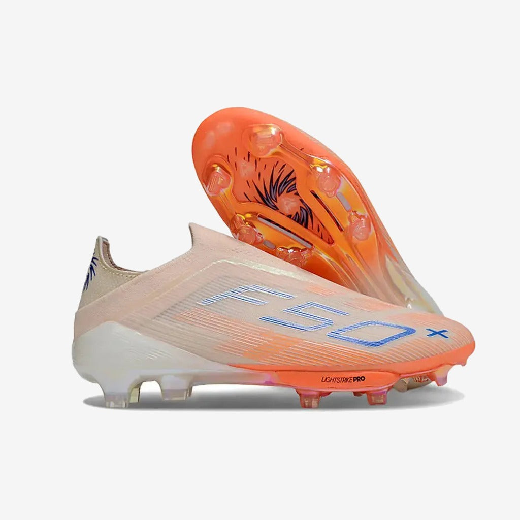 Adidas F50+ Elite Laceless FG - Orange/Bleu/Rose