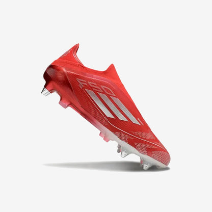 Adidas F50 Elite Laceless SG x Soccer.com - Rouge/Argent