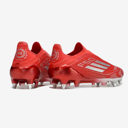 Adidas F50 Elite Laceless SG x Soccer.com - Rouge/Argent