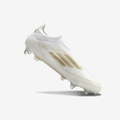 Adidas F50 Elite Laceless SG - Blanc/Doré