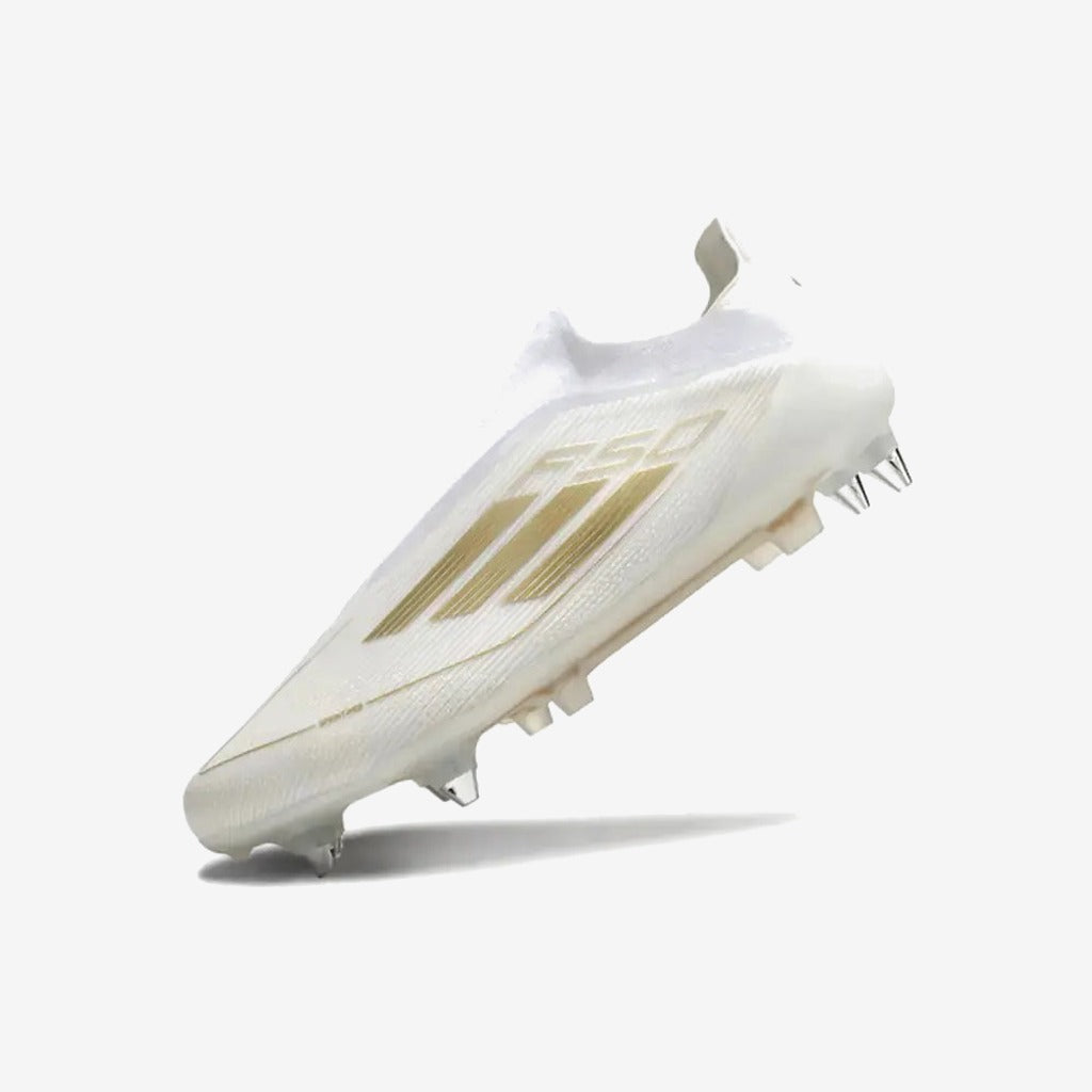 Adidas F50 Elite Laceless SG - Blanc/Doré