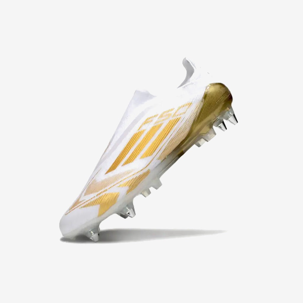 Adidas F50 Elite Laceless SG - Blanc/Doré