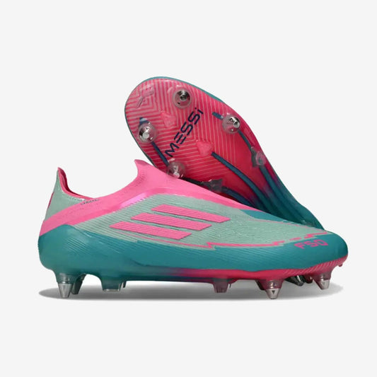 Adidas F50 Elite Laceless SG - Bleu Turquoise/Bleu/Rose