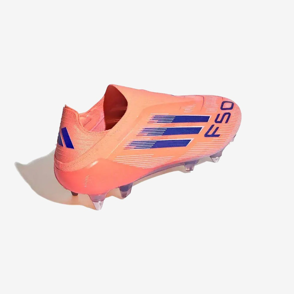 Adidas F50 Elite Laceless SG Coral Blaze - Orange/Bleu SG