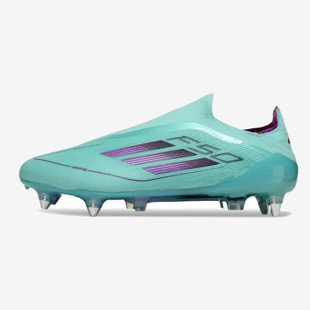 Adidas F50 Elite Laceless SG - Bleu Turquoise/Violet