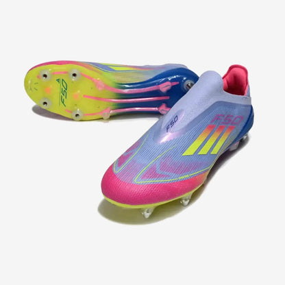 Adidas F50 Elite Laceless SG Celestial Victory - Blue Fusion/Vert/Rose