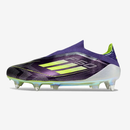 Adidas F50 Elite Laceless SG Fast Reborn - Violet/Blanc/Lucid Lemon ÉDITION LIMITÉE