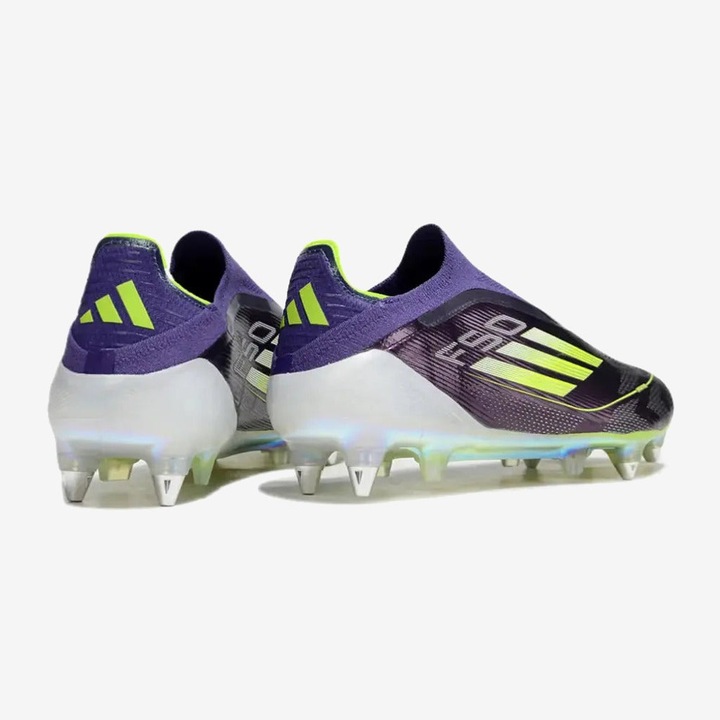 Adidas F50 Elite Laceless SG Fast Reborn - Violet/Blanc/Lucid Lemon ÉDITION LIMITÉE