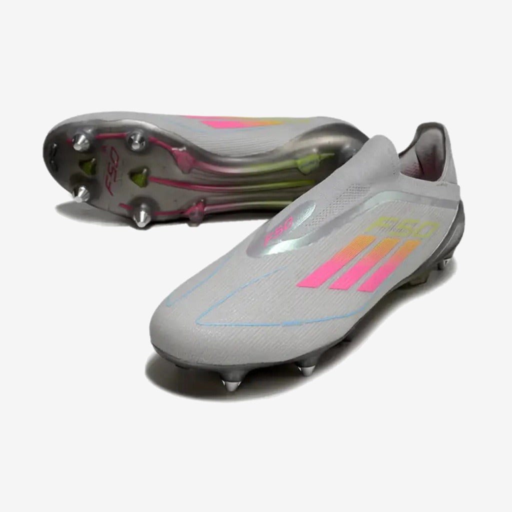 Adidas F50 Elite Laceless SG - Gris/Multicolor