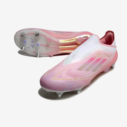 Adidas F50 Elite Laceless SG Lamine Yamal 304 - Rose/Purple Glow Édition Limitée