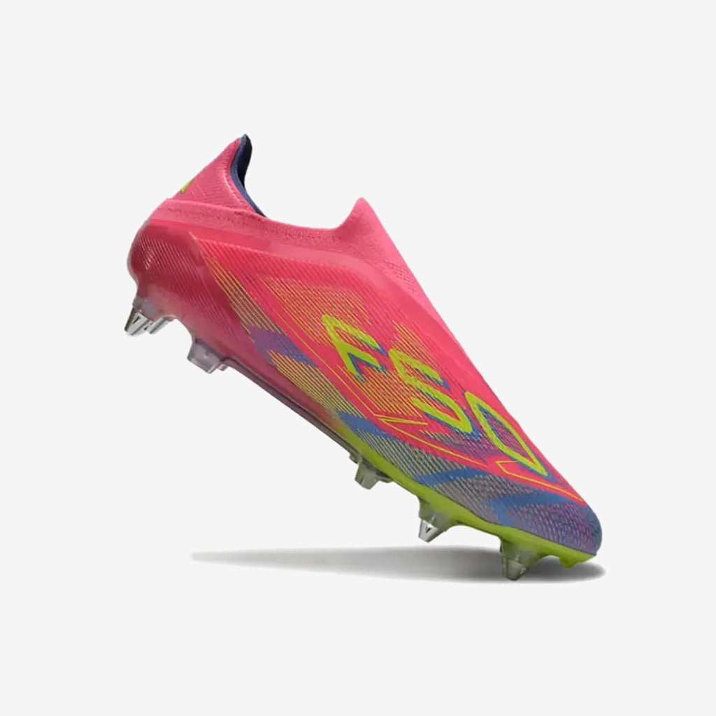 Adidas F50 Elite Laceless SG Mystic Victory - Rose/Vert/Blue Fusion