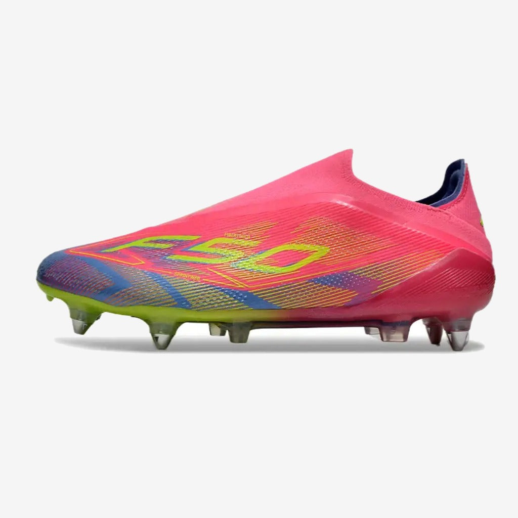 Adidas F50 Elite Laceless SG Mystic Victory - Rose/Vert/Blue Fusion