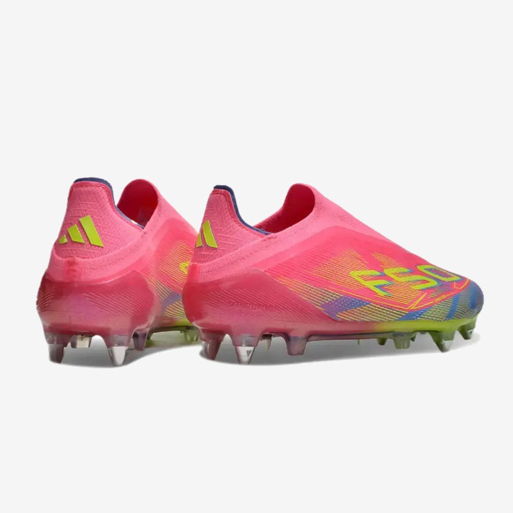 Adidas F50 Elite Laceless SG Mystic Victory - Rose/Vert/Blue Fusion