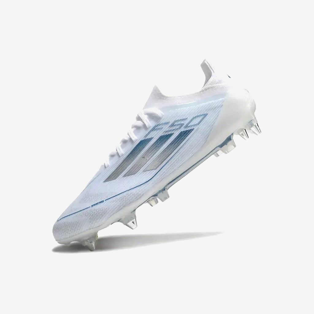 Adidas F50 Elite SG Polar Victory - Blanc/Argenté/Bleu