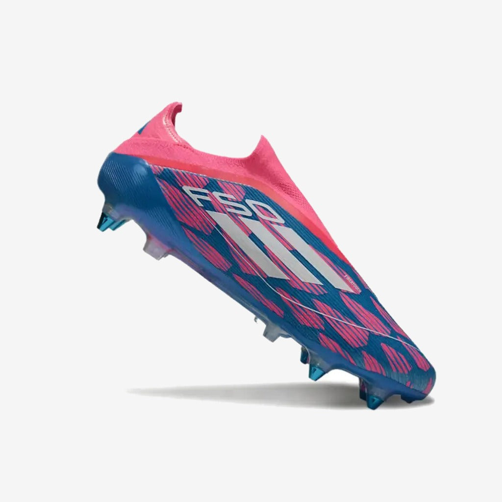 Adidas F50 Elite Laceless SG Reemergence - Bleu/Blanc/Rose