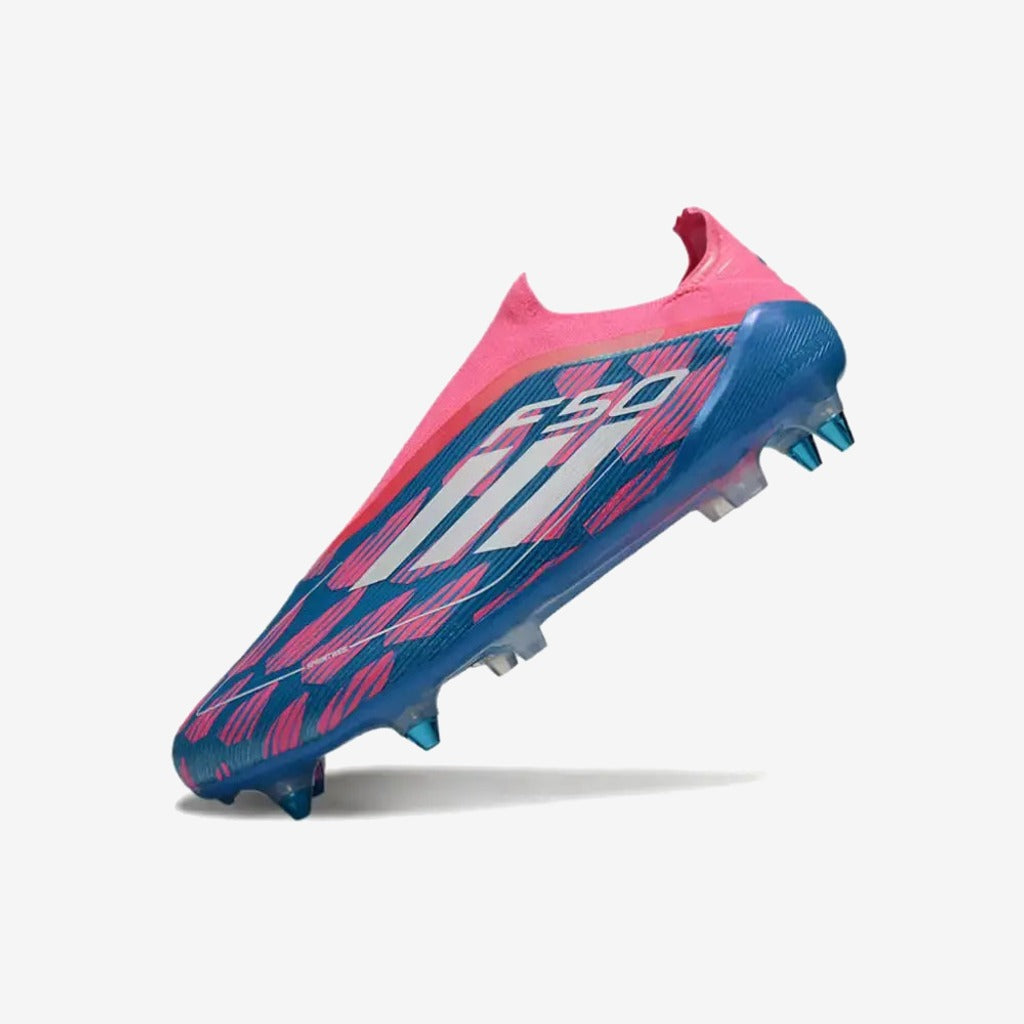 Adidas F50 Elite Laceless SG Reemergence - Bleu/Blanc/Rose