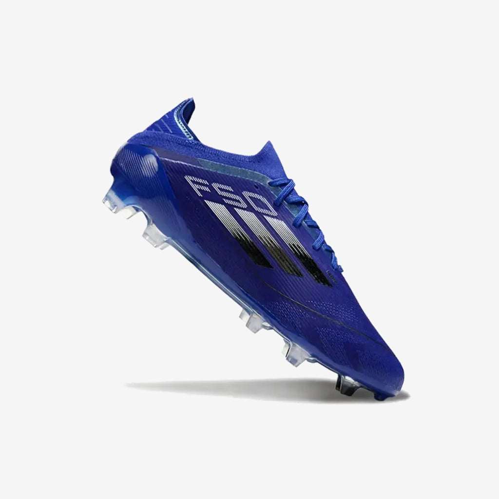 Adidas F50 Elite Lacets FG - Bleu/Noir/Argenté