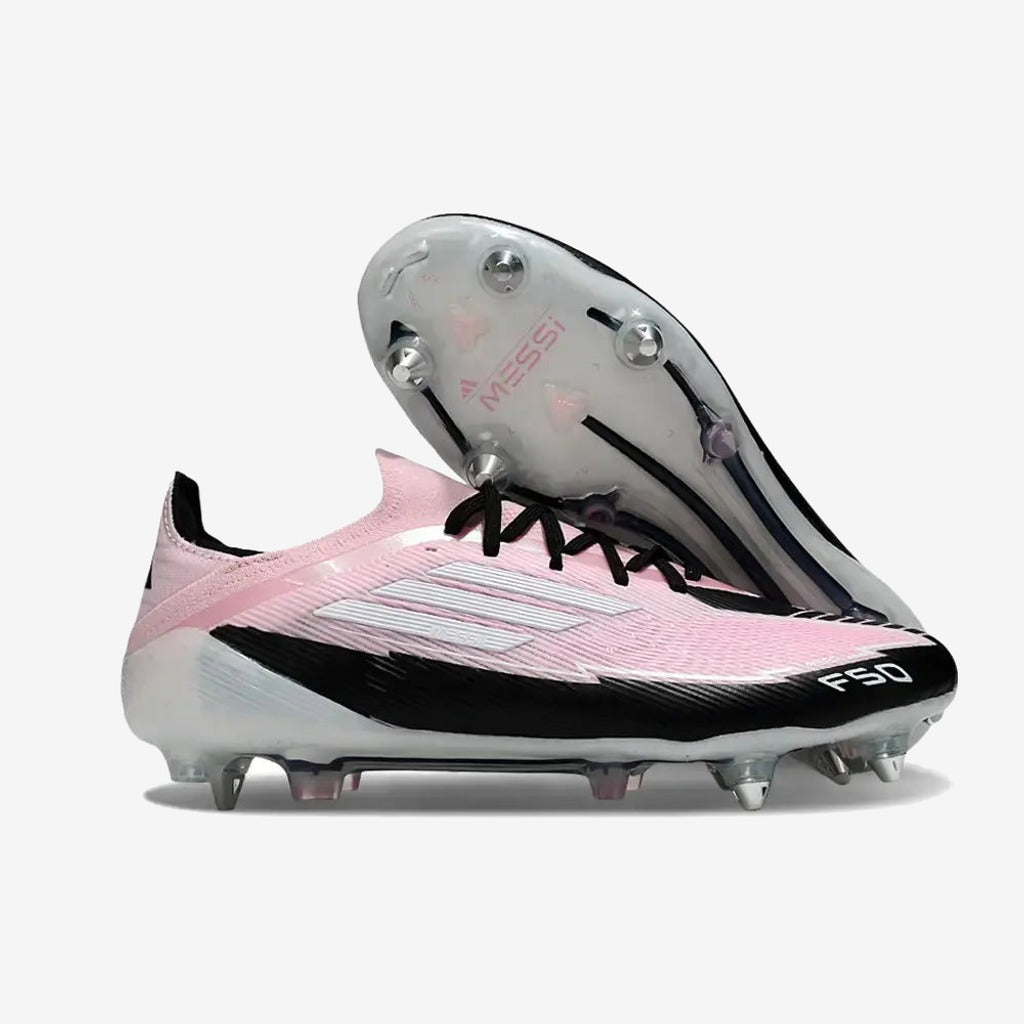Adidas F50 Elite Lacets SG - Rose/Blanc/Noir