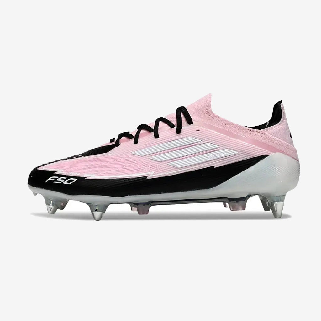 Adidas F50 Elite Lacets SG - Rose/Blanc/Noir