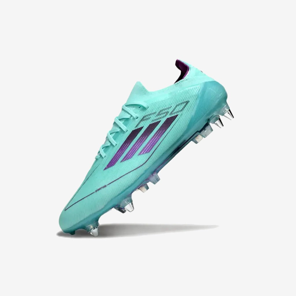 Adidas F50 Elite Lacets SG - Bleu Turquoise/Violet