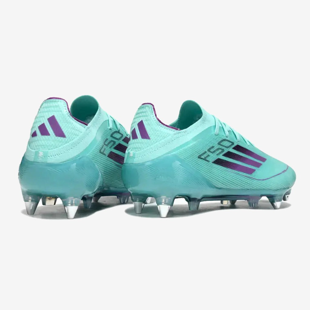Adidas F50 Elite Lacets SG - Bleu Turquoise/Violet