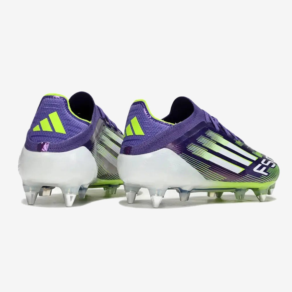 Adidas F50 Elite Lacets SG - Violet/Jaune Fluo/Blanc